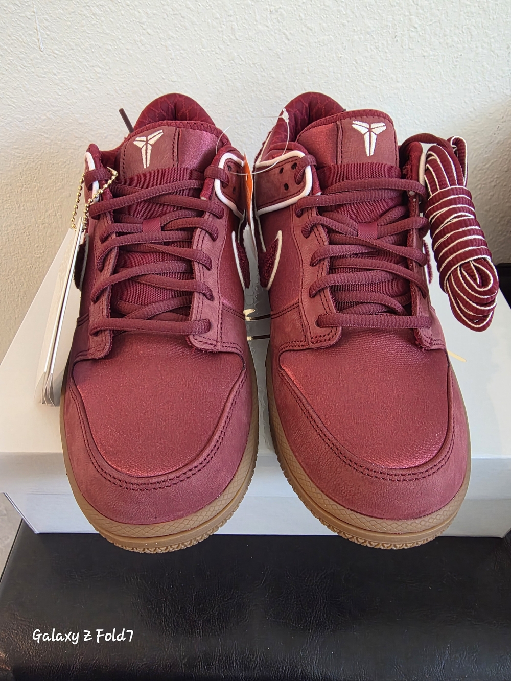 Kobe Bryant Logo Maroon Basketball Sneakers